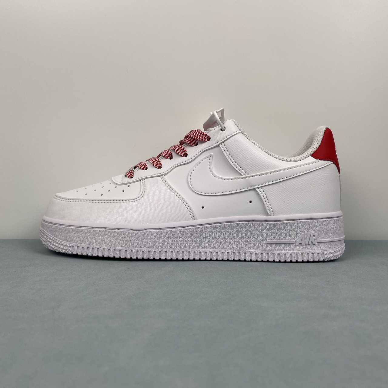 Nike Air Force 1 Low 07  White Pink Foam Metallic Silver Light Crimson