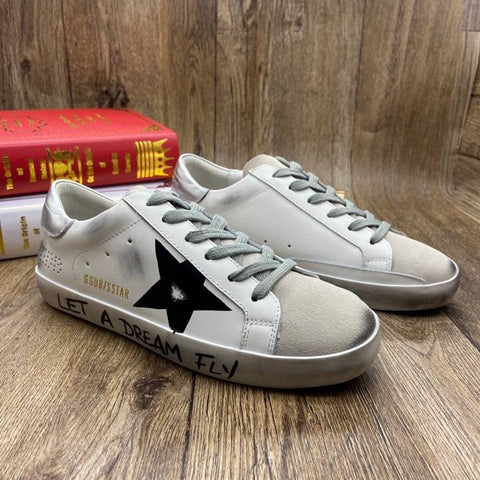 Golden Goose Superstar nappa e inserti camoscio grigio
