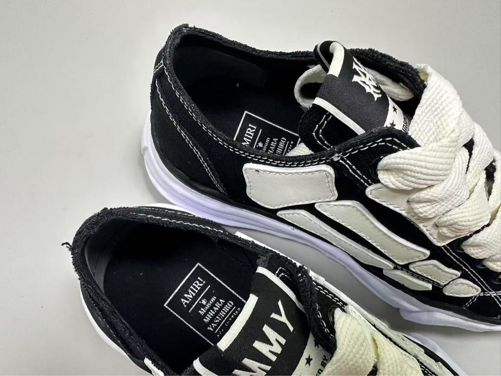 Maison Mihara Yasuhiro x MMY AMIRI Skel-Top Low black