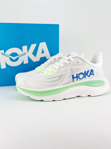 Hoka One Clifton 10 bianco verde