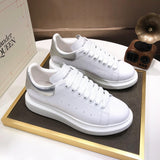 Alexander McQueen sneakers suola oversize bianco silver