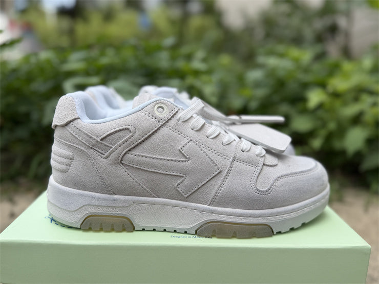 Off-White "Out Of Office" in Scamosciato Light Grey