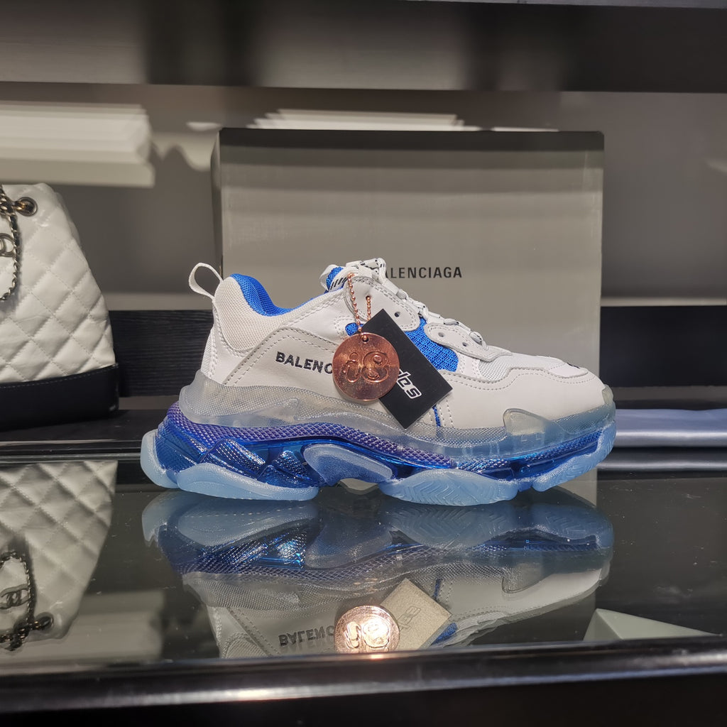 Balenciaga Triple S sneakers white transparent bottom