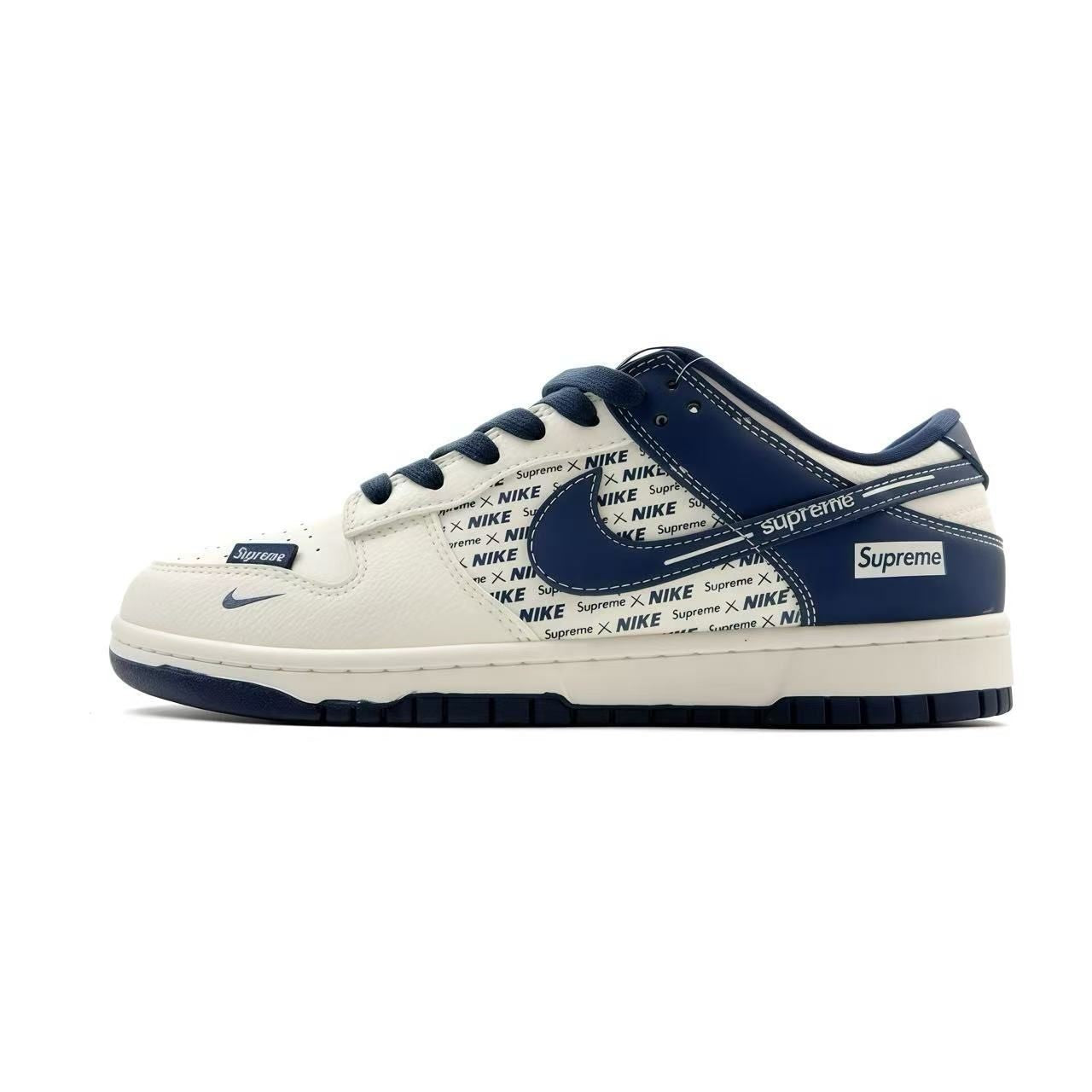 Nike Dunk Low Supreme White Blue | Sneakers Iconiche Rétro e Streetwear