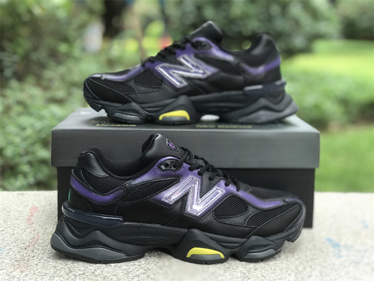 New Balance NB 9060 Mowalola Burglarwear Black Purple Yellow