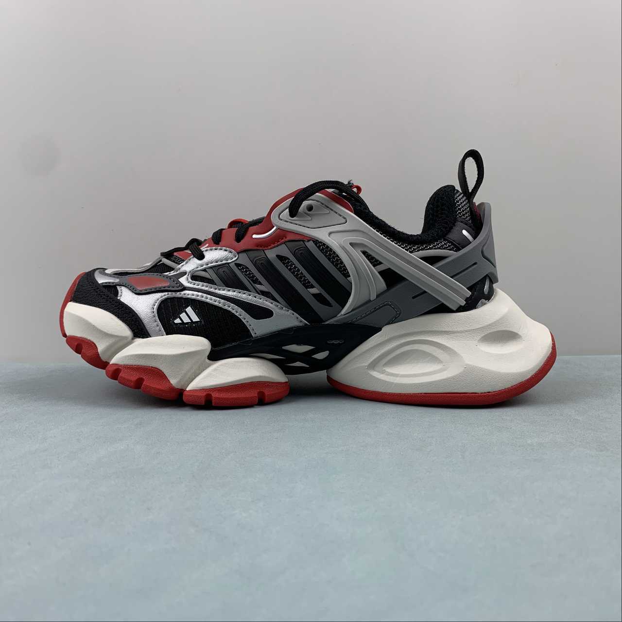 Adidas XLG Runner Deluxe sneakers black silver red - VIBES MILANO
