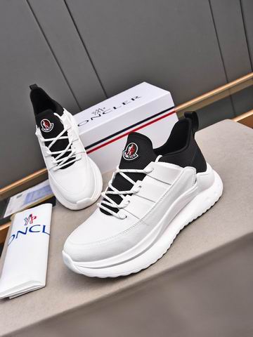 Moncler unisex white sneakers