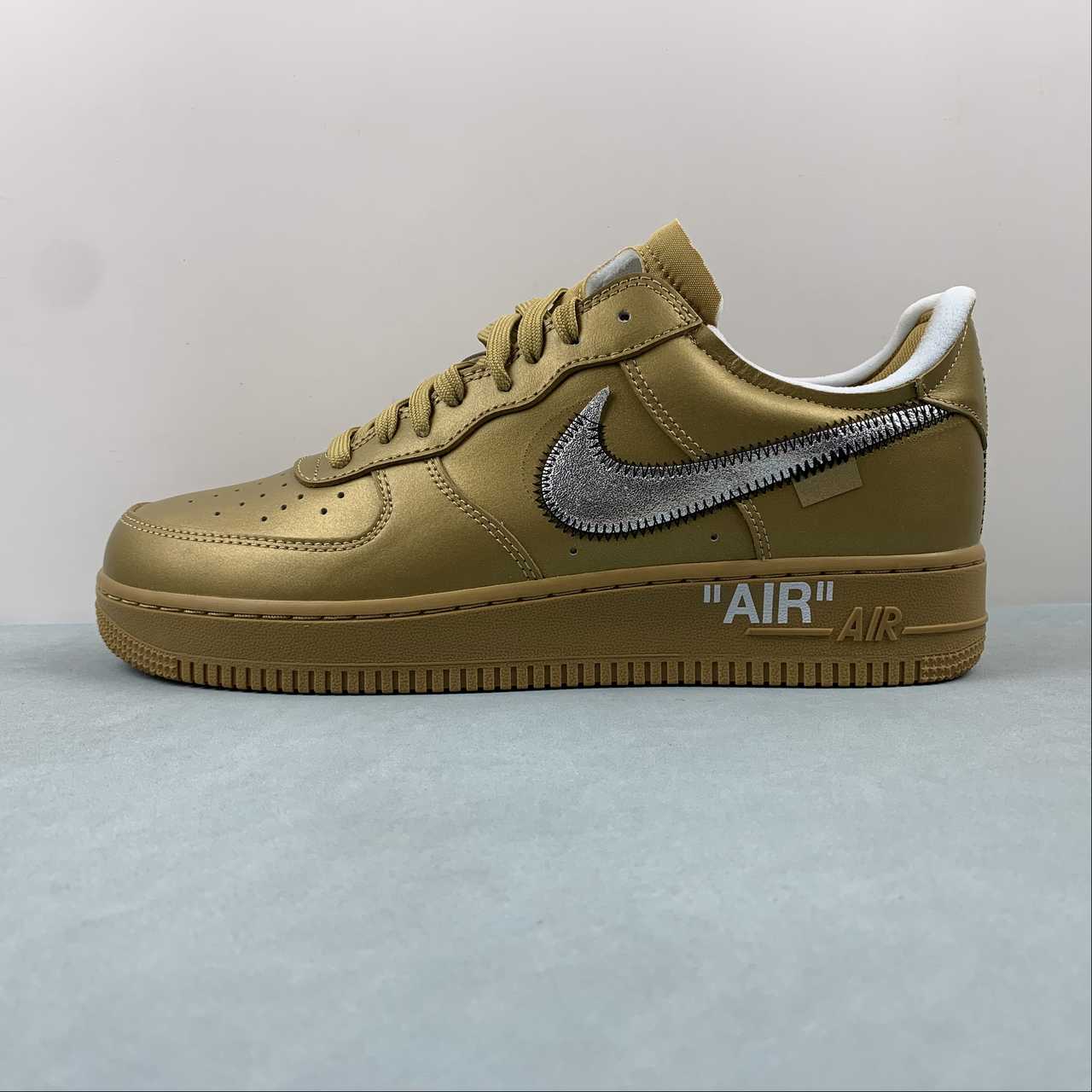 Off White x Nike Air Force 1 Low 'Gold' AO4297-800