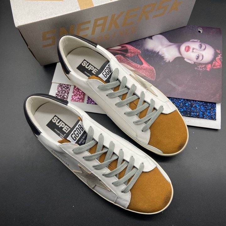 Golden Goose Superstar nappa e inserti camoscio marrone