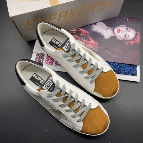 Golden Goose Superstar nappa e inserti camoscio marrone