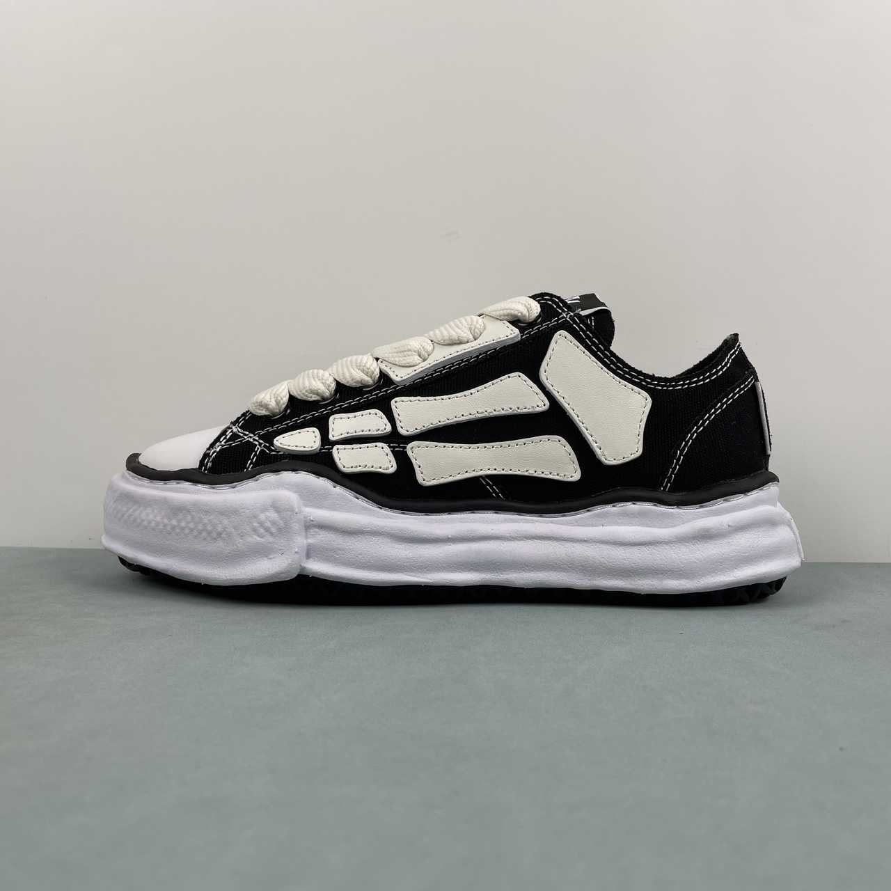 Maison Mihara Yasuhiro x MMY AMIRI Skel-Top Low nero