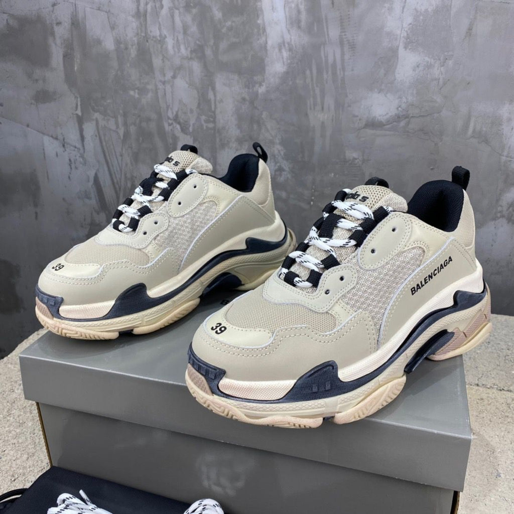 Balenciaga Triple S sneakers white transparent bottom