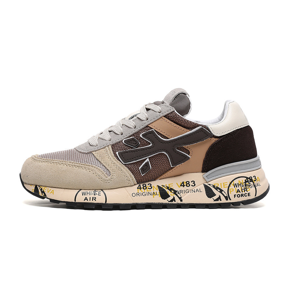 Premiata Mick sneakers beige marrone nero