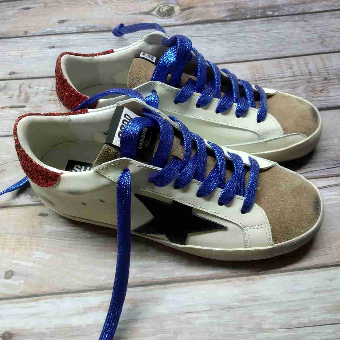 Golden Goose Superstar nappa e inserti camoscio camel