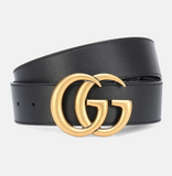 Cintura Gucci in vera pelle nera larghezza 4 cm.
