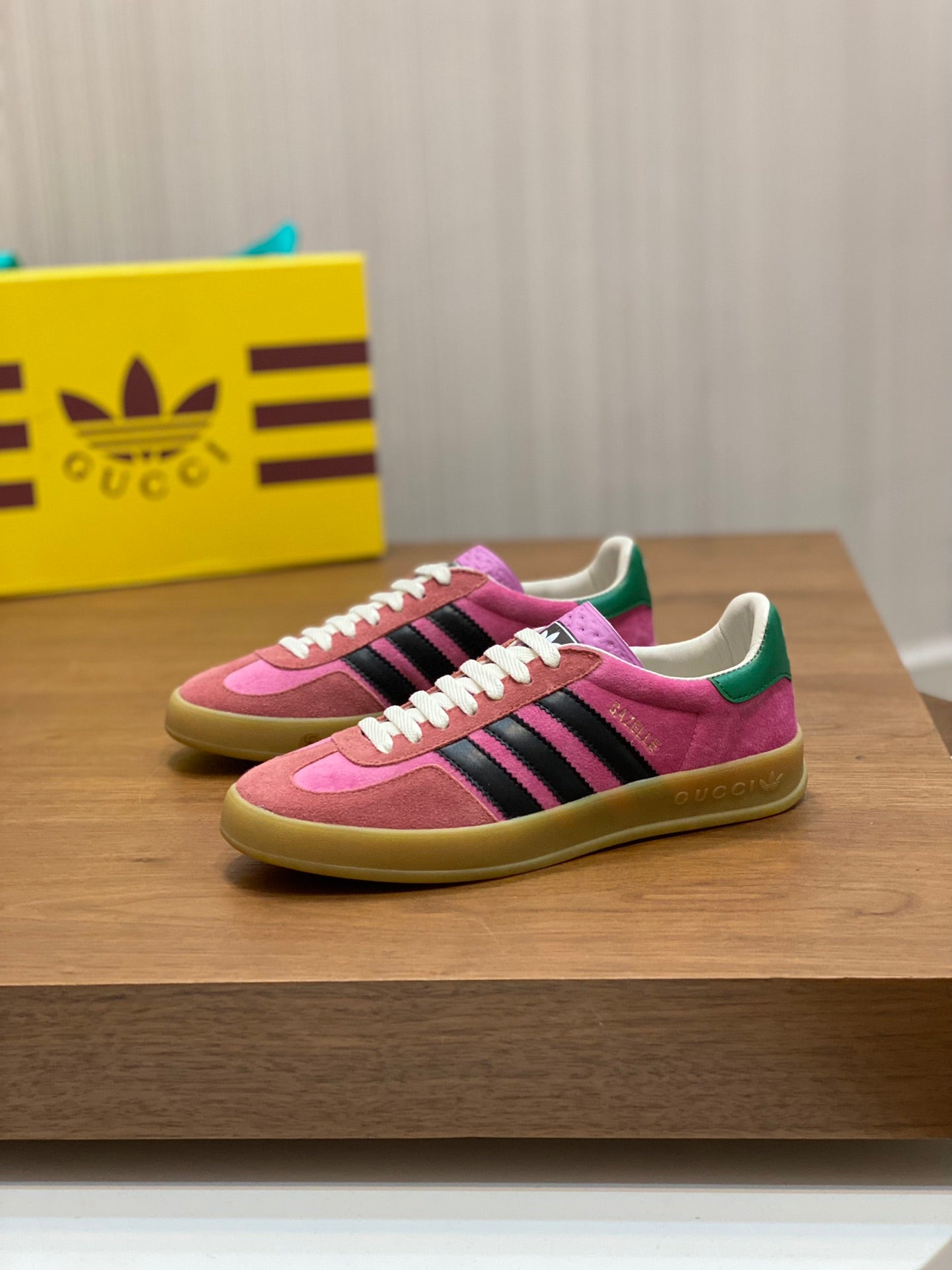 Adidas Gazelle x Gucci Pink