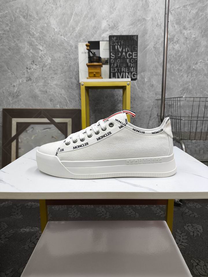 Moncler unisex white sneakers