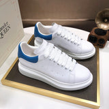 Alexander McQueen sneakers suola oversize bianco azzurro
