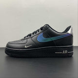 Nike Air Force 1 Low Black Blue Lightning