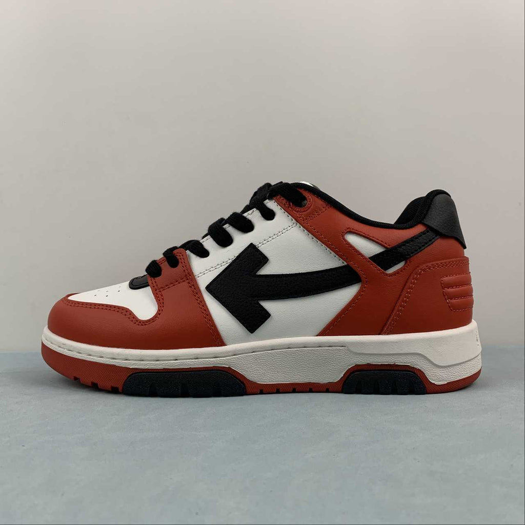 Off- White OOO Out Of Office sneakers Low Tops rosso bianco