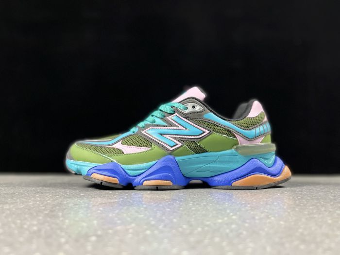 New Balance NB 9060 Warped Rare Olive Teal Pink