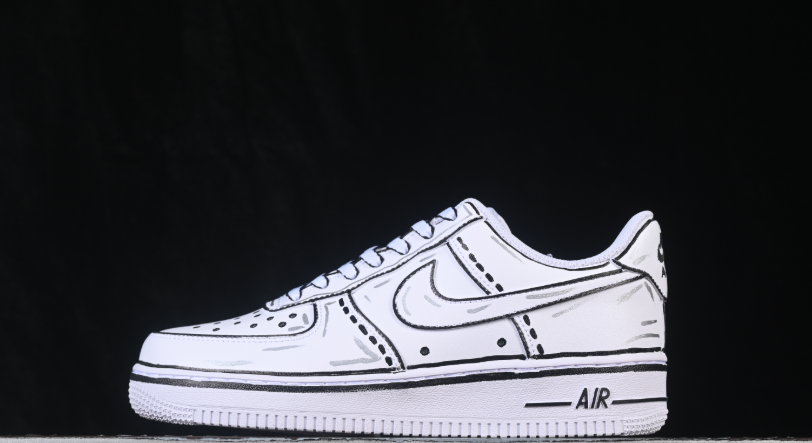 Nike Air Force 1 '07 Low Custom Cartoon White