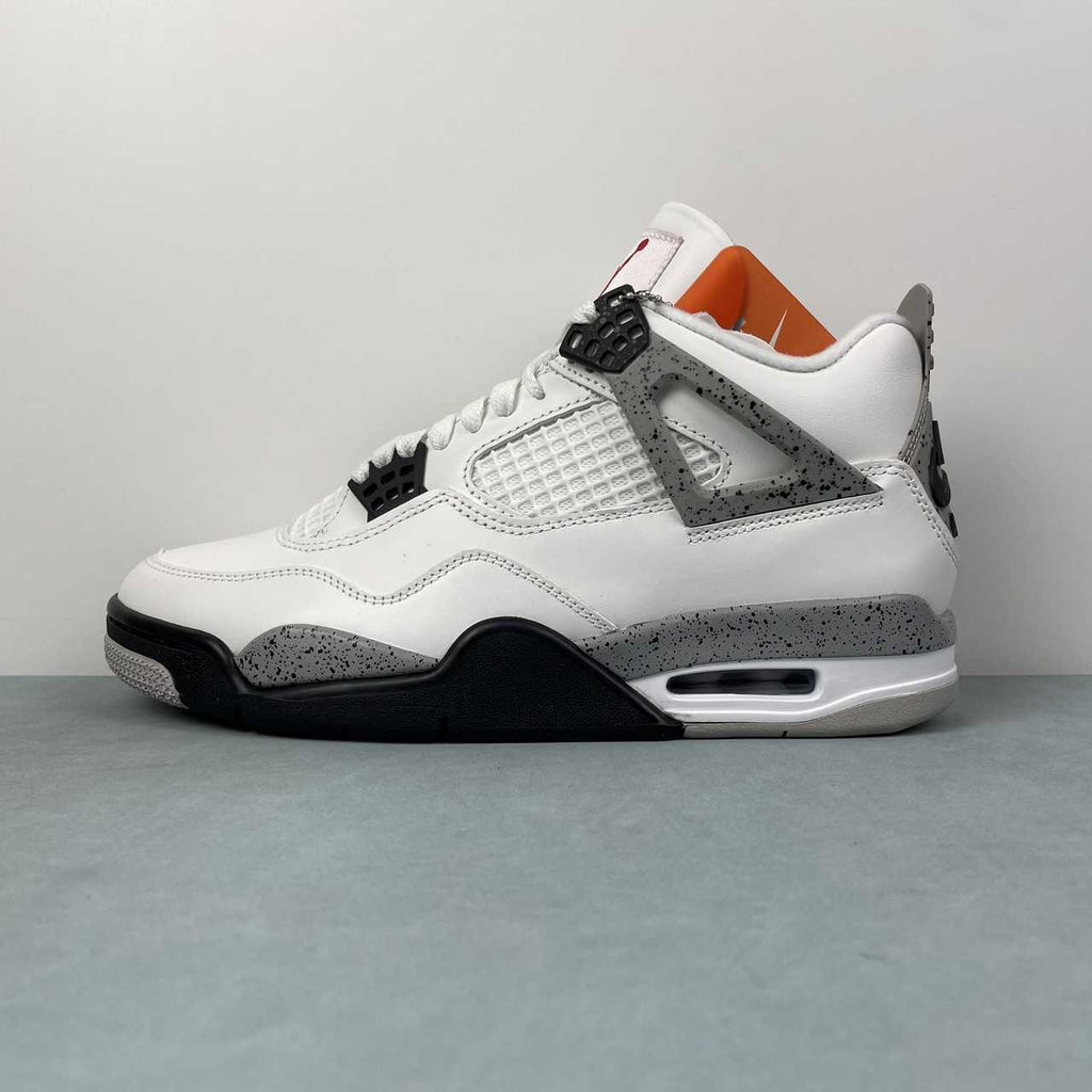 Nike Air Jordan 4 Retro Summit White Cement Grey Black Fire Red - VIBES MILANO