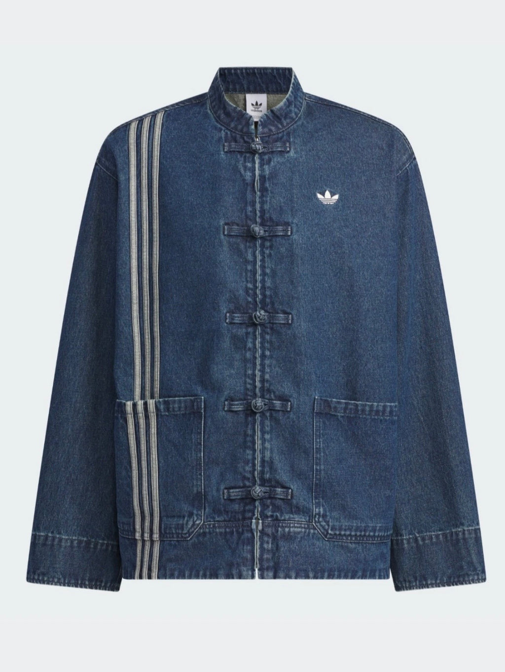Adidas Chinese Track Top 3.0 giacca in denim blue - VIBES MILANO