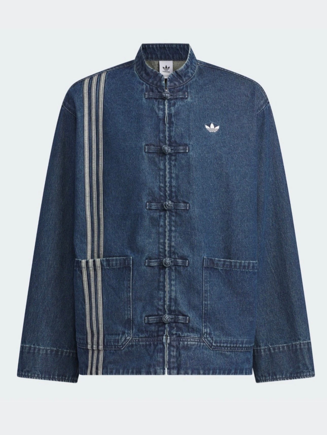 Adidas Chinese Track Top 3.0 giacca in denim blue - VIBES MILANO