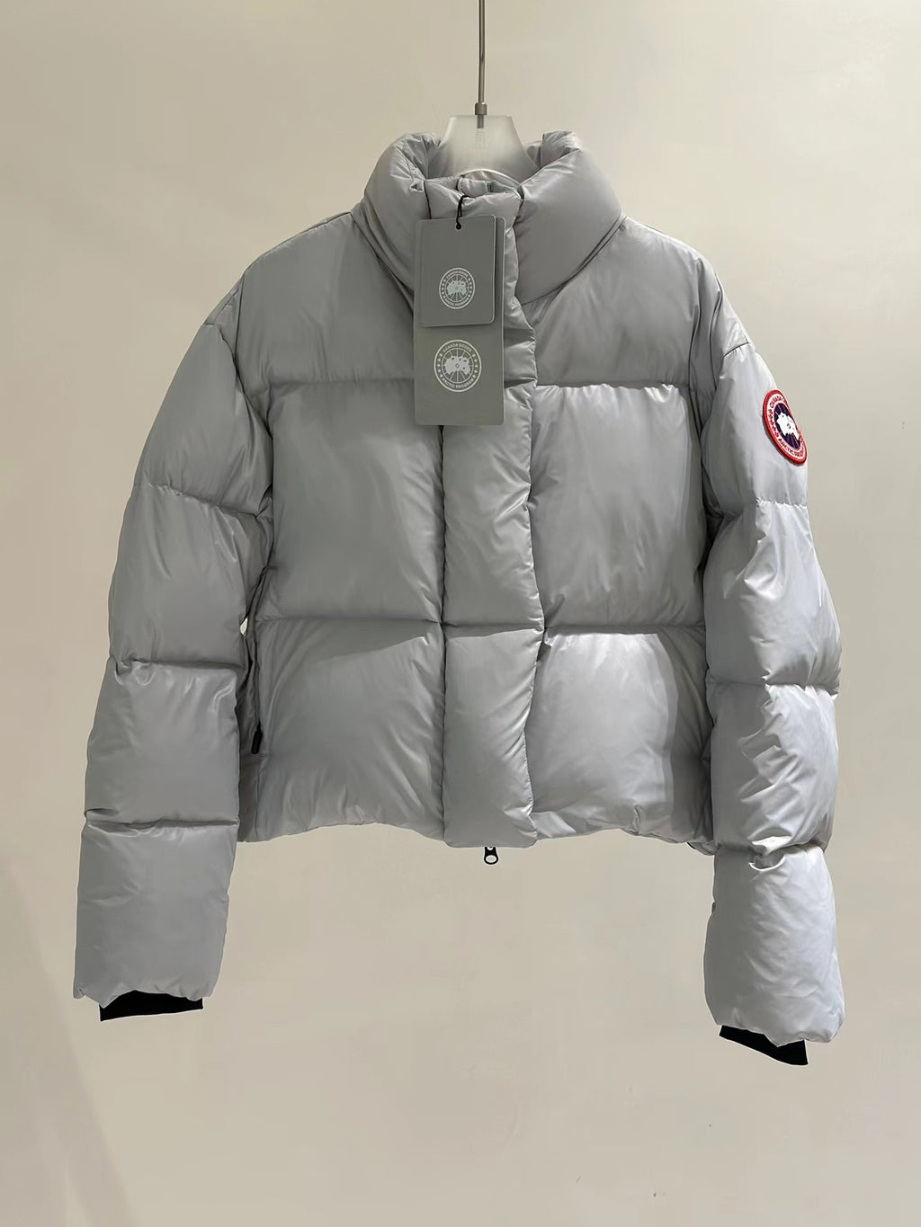 Canada Goose Cypress Puffer piumino corto donna bianco