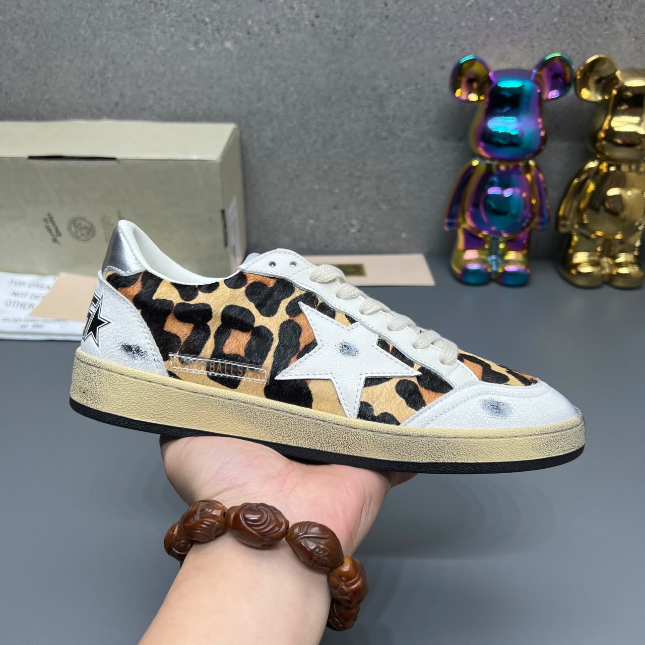 Golden Goose Ball Star low-top animalier