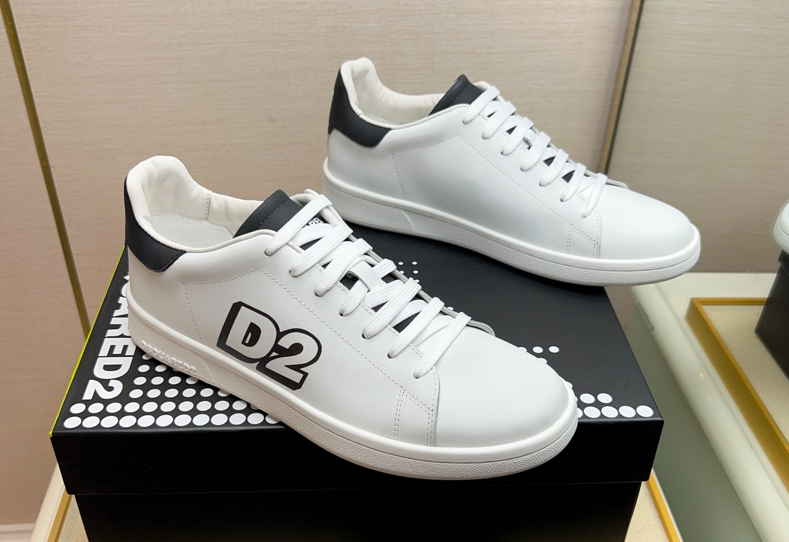 Dsquared2 Boxer sneakers bianco Power D2
