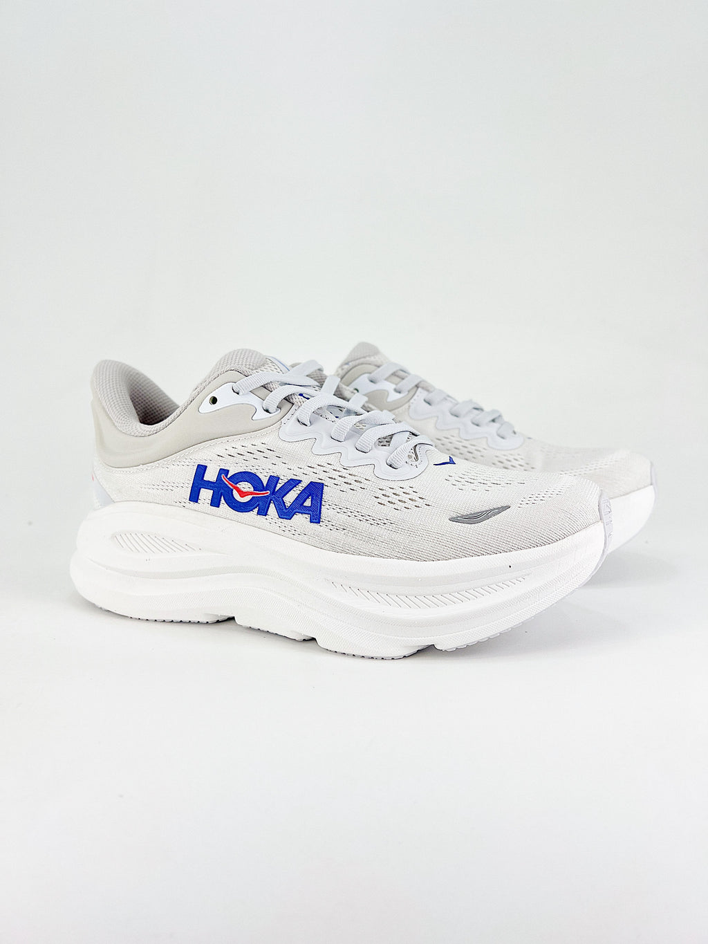 Hoka One Bondi 9 bianco logo