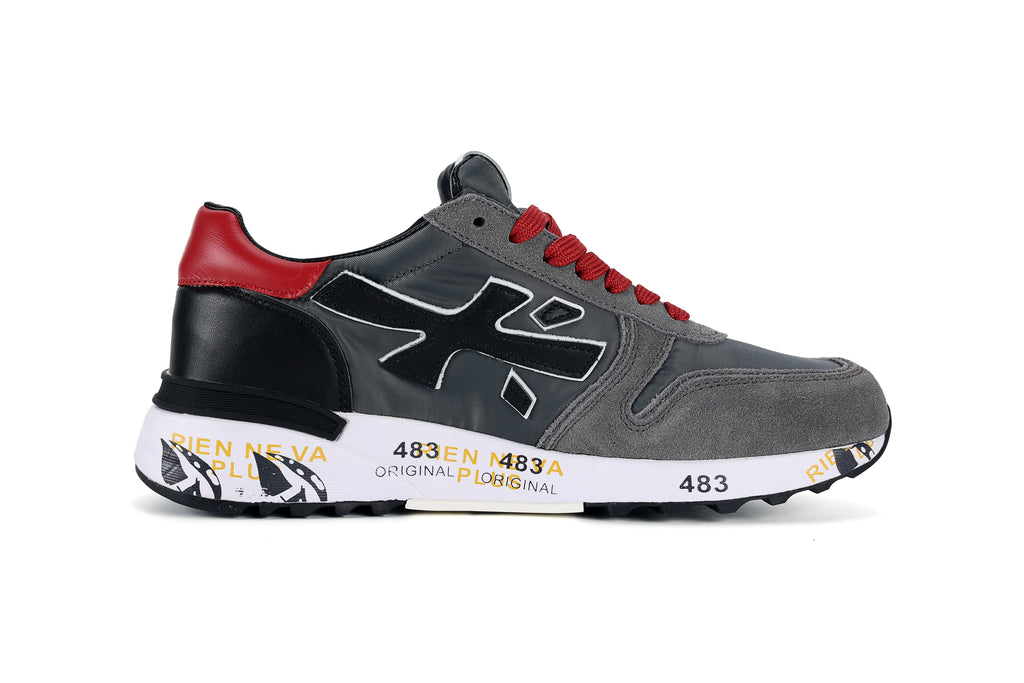 Premiata Mick sneakers grigio rosso