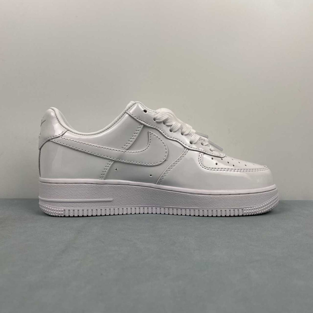 Nike Air Force 1 Low White Patent Leather - VIBES MILANO