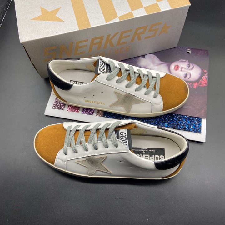 Golden Goose Superstar nappa e inserti camoscio marrone