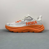 Hoka One Clifton 10 bianco arancio