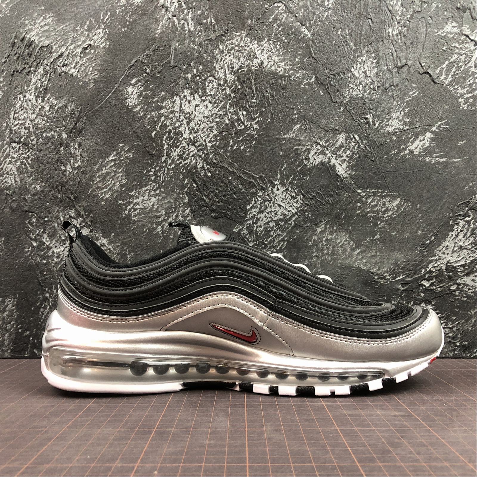 Nike Air Max 97 QS Black & Varsity Red & Silver