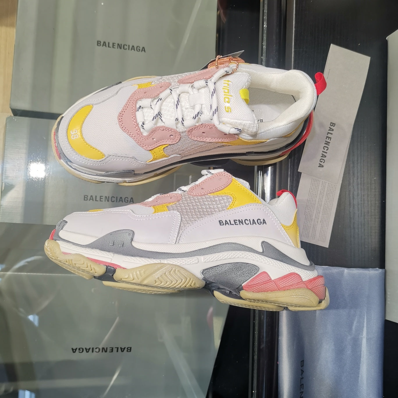 Balenciaga Sneakers Triple S Grey Pink