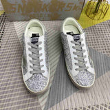 Golden Goose Superstar glitter grigio/bianco