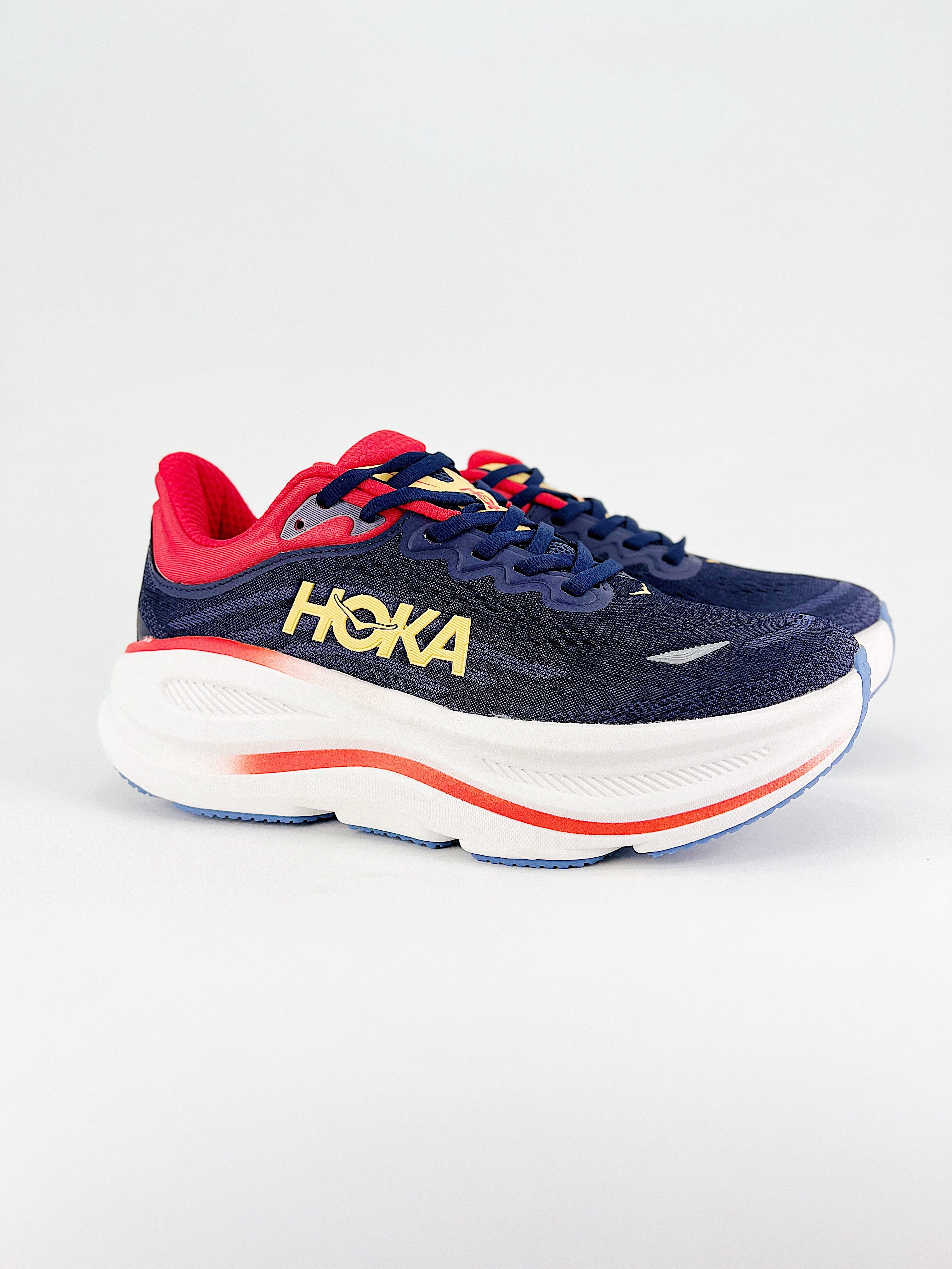 Hoka One Bondi 9 blue bianco rosso