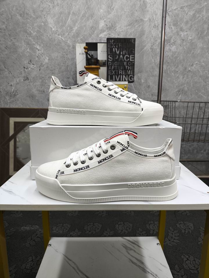 Moncler unisex white sneakers