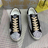 Golden Goose Superstar glitter argento nero