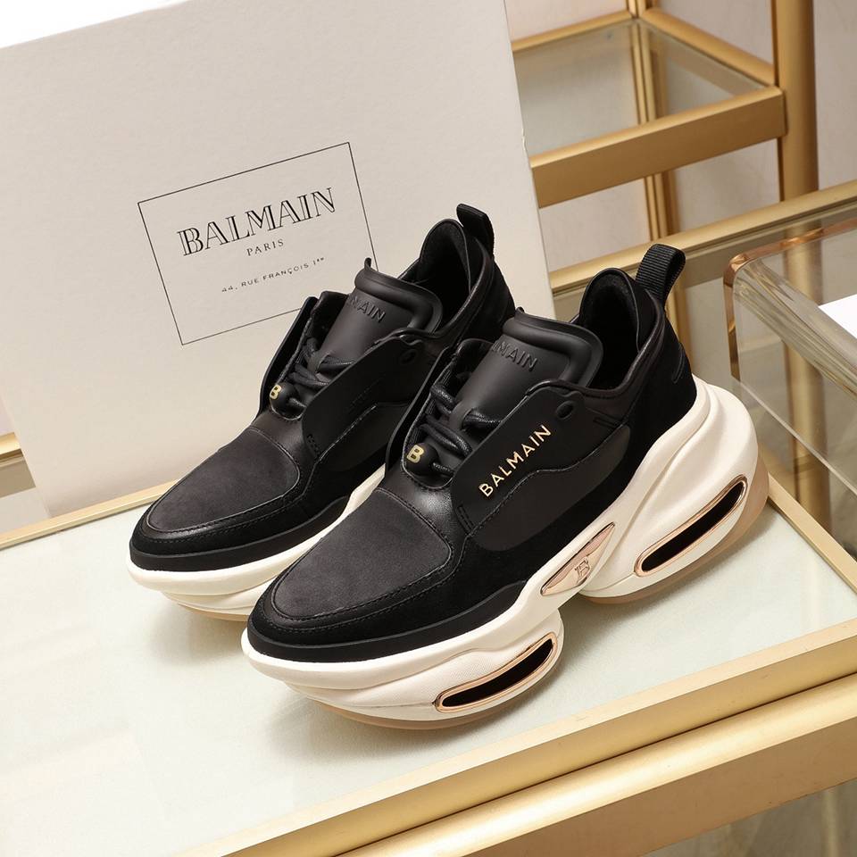 Balmain sneakers B Bold nero suola bianca