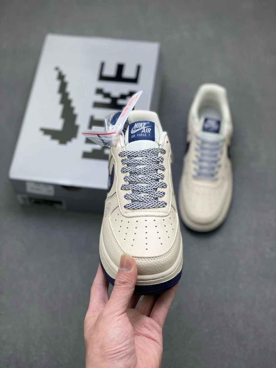Nike Air Force 1 07 Low x Stussy beige blue