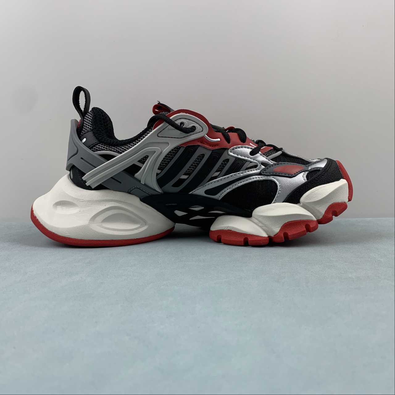Adidas XLG Runner Deluxe sneakers black silver red - VIBES MILANO