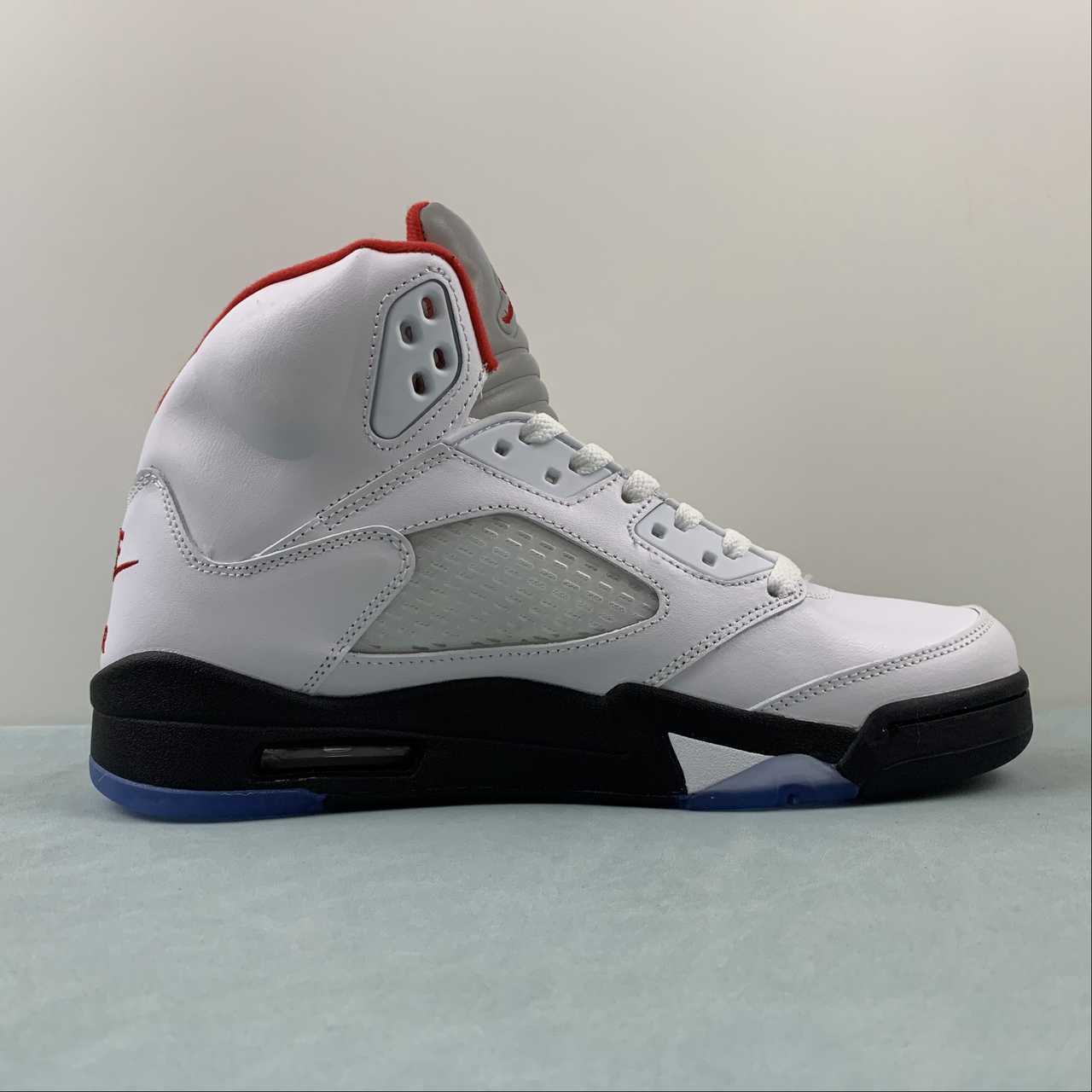 Nike Air Jordan 5 Retro Fire Red Silver Tongue - VIBES MILANO