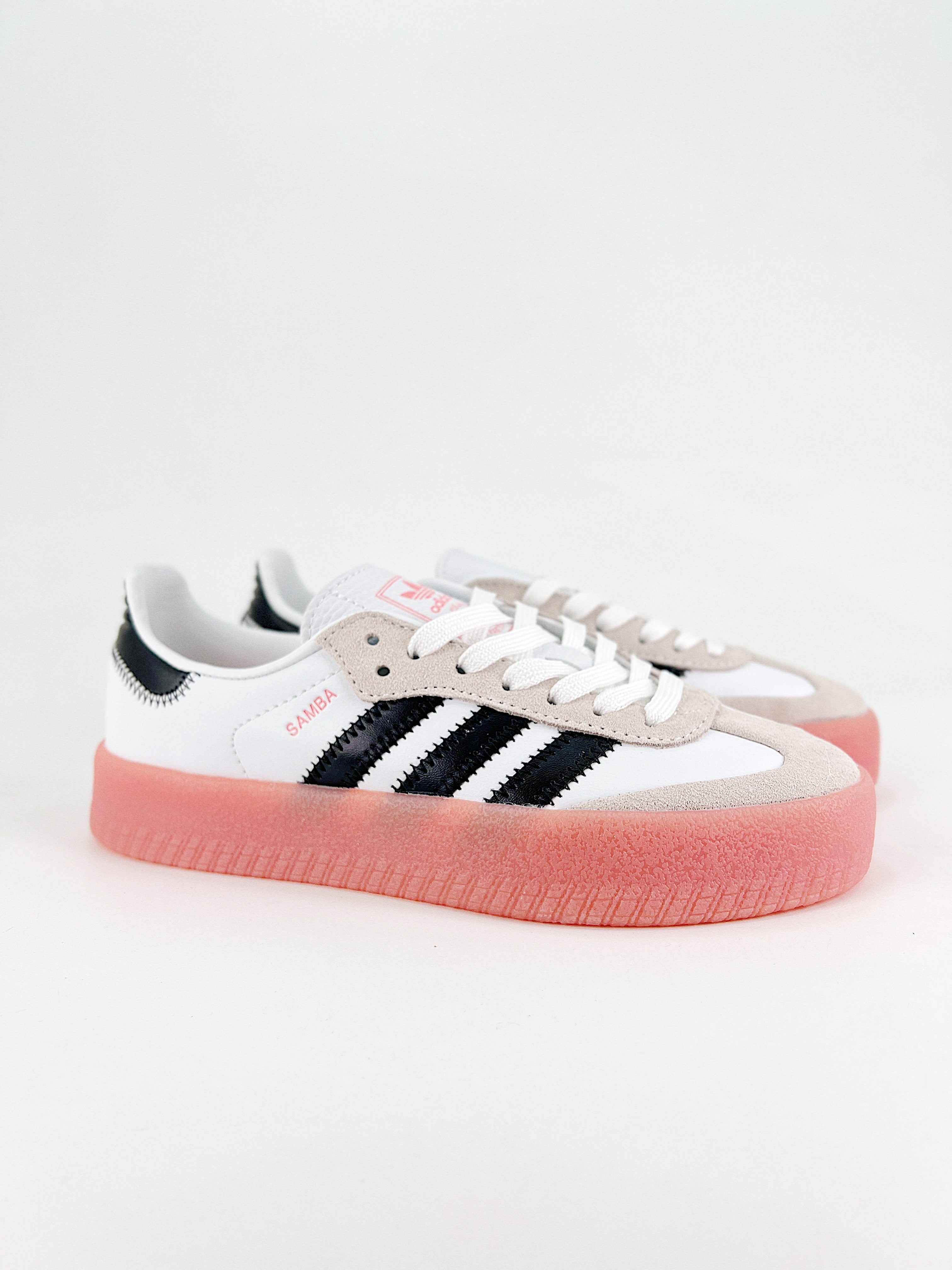 Adidas Sambae bianco nero semi coral