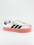 Adidas Sambae bianco nero semi coral