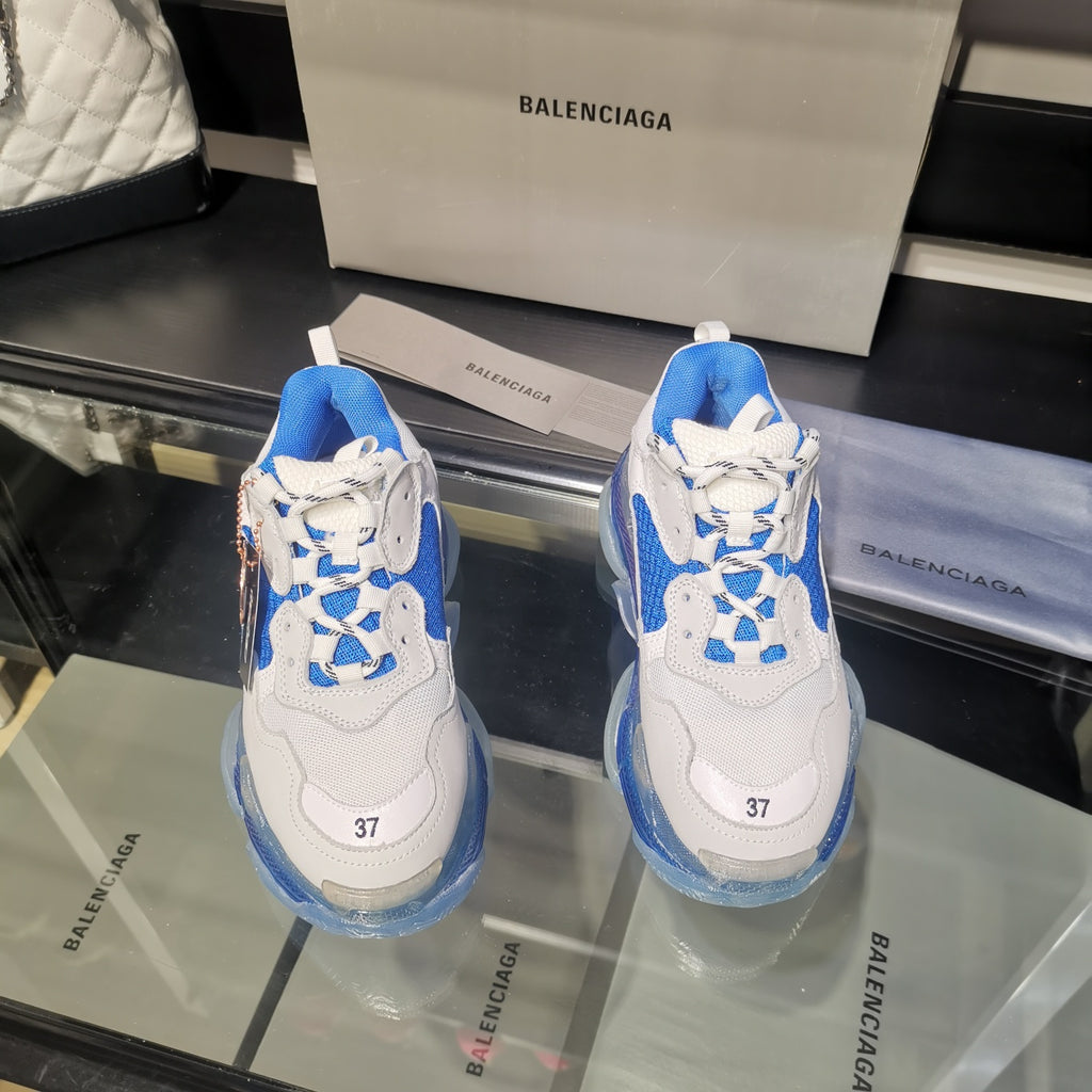 Balenciaga Triple S sneakers white transparent bottom